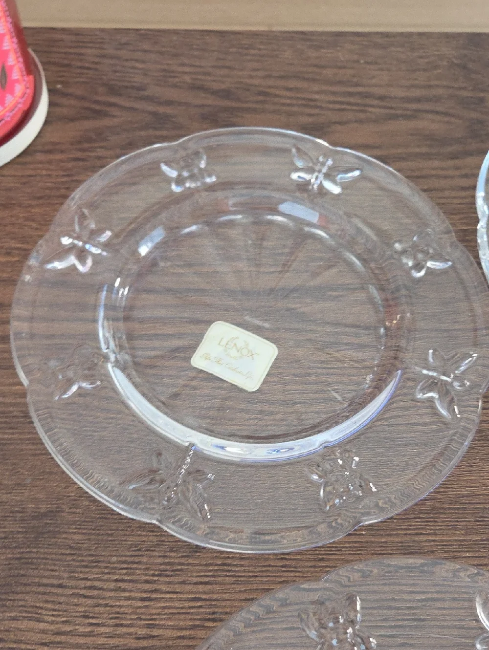Lenox Butterfly Meadow 8" Crystal Salad Plates - Picture 6 of 11
